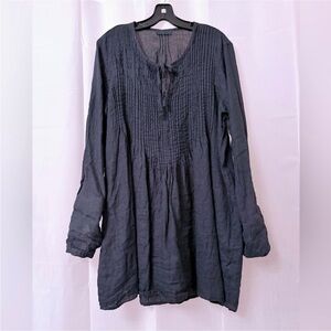 CP Shades Ink Color Linen Tunic